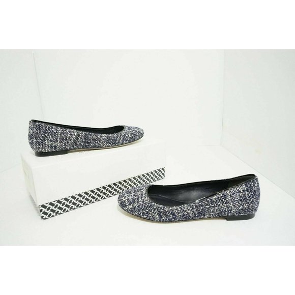 DVF Diane Von Furstenberg Cambridge Women's Slip On Flats Navy White US 7.5 M - Picture 3 of 11